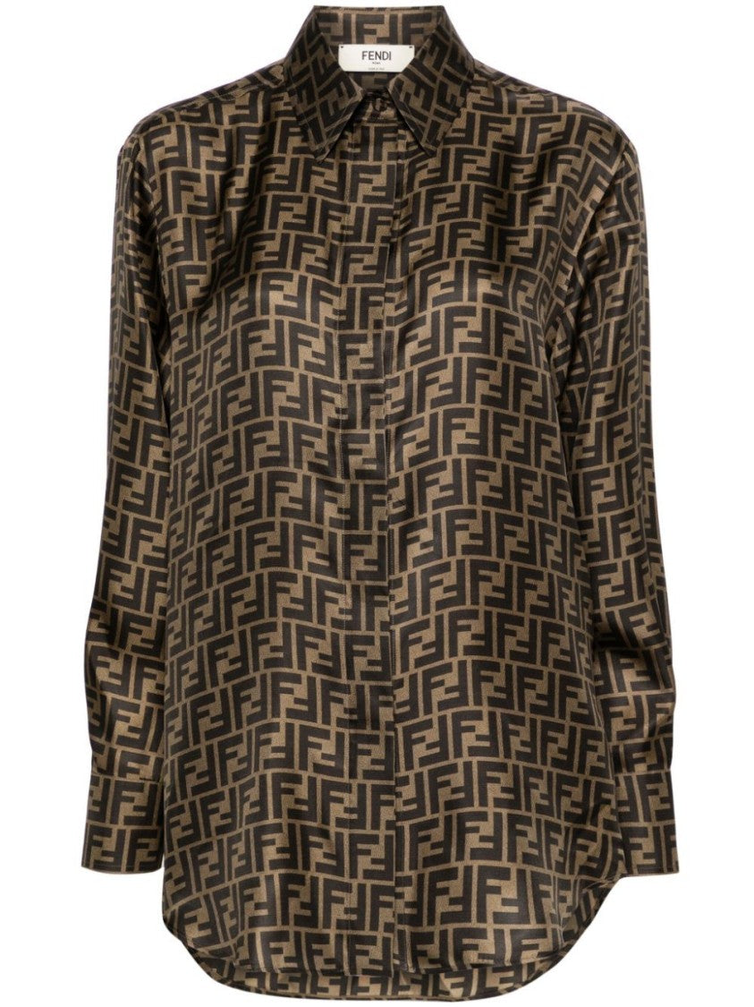 Fendi `Ff` Twill Shirt