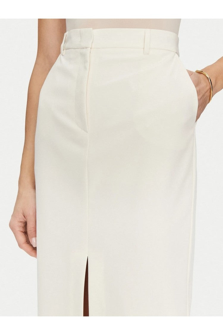 Simona Corsellini Multicolor Midi Front Slit Skirt