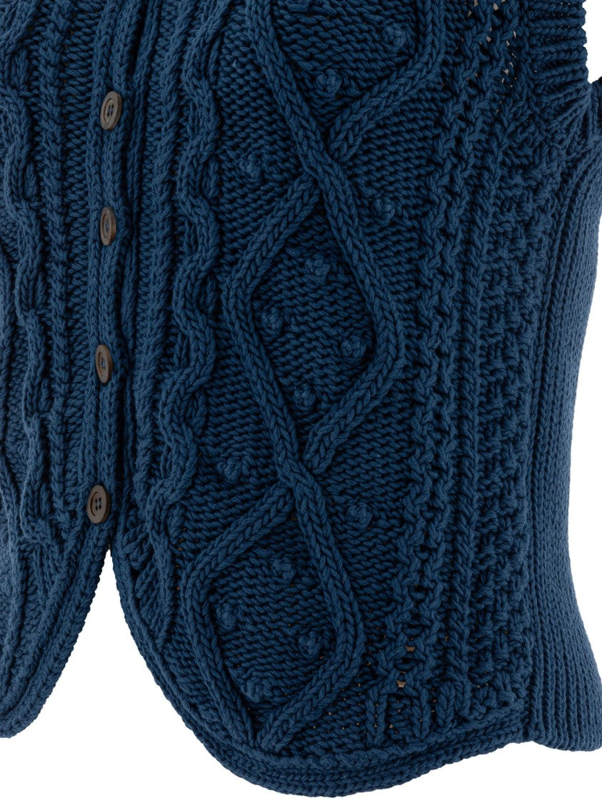 Filson Jacquard-Knitted Vest With Floral Pattern