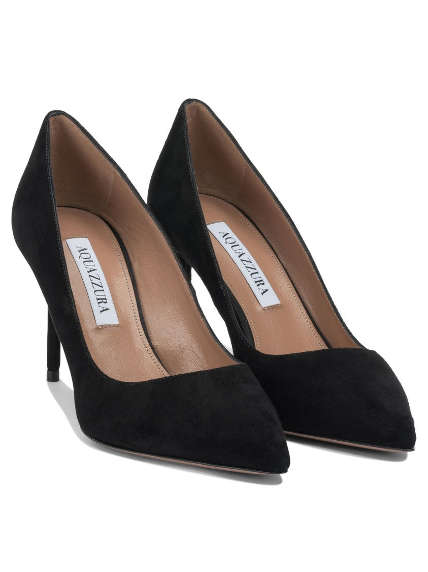 Aquazzura Suede-Calf Leather Heeled Shoes