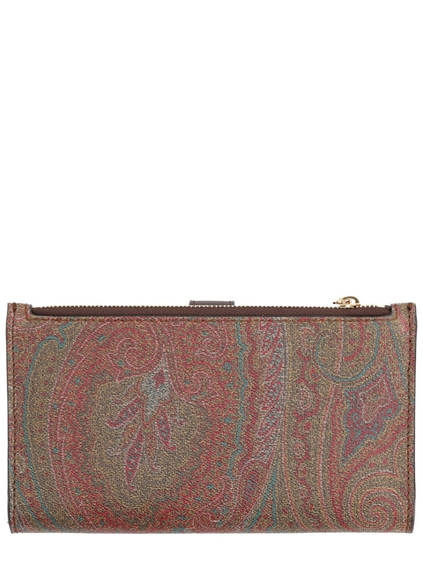 Etro Paisley Pattern Cotton-Blend Shoulder Wallet