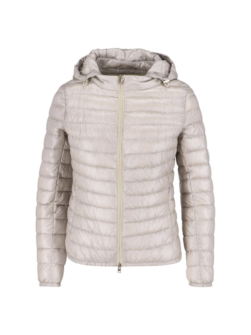 Herno Minimalist Jacket With High Collar