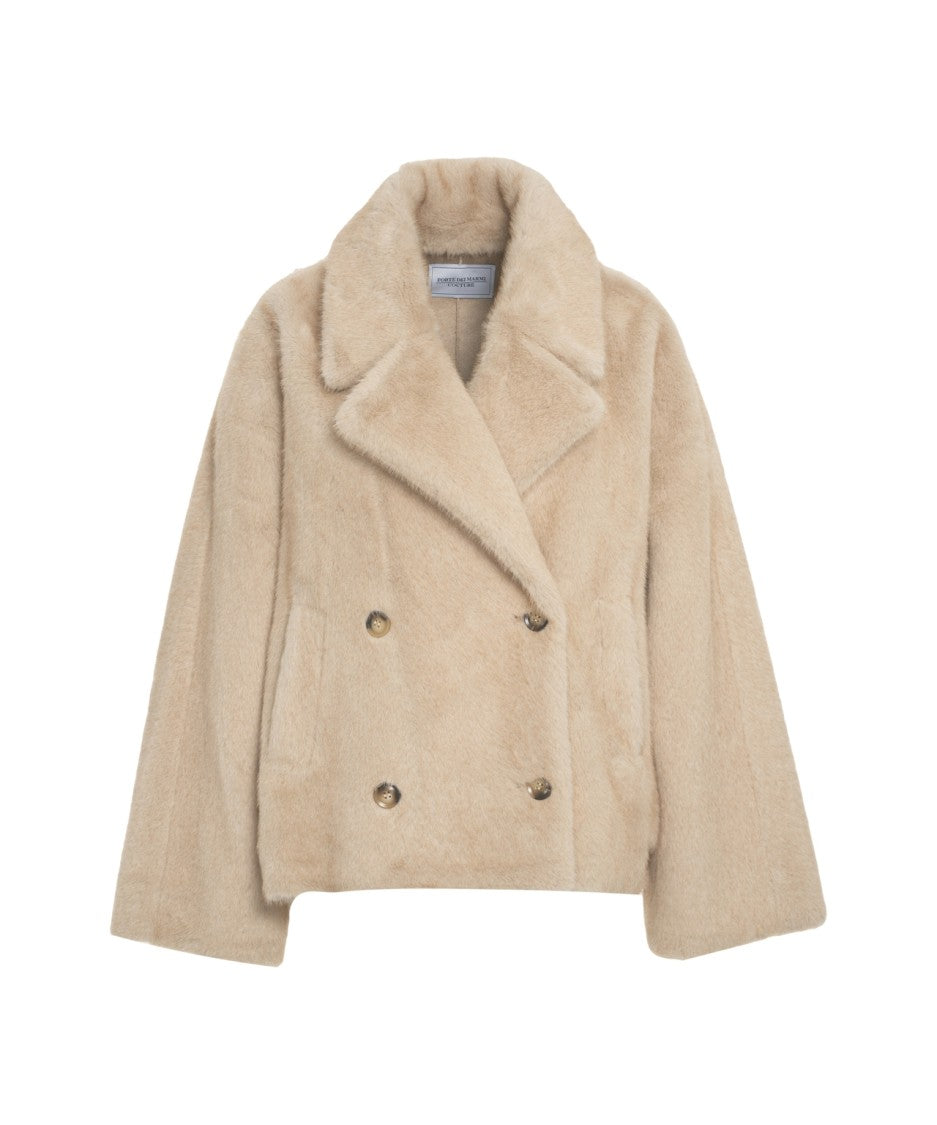 Forte Dei Marmi Couture Short Faux Fur Coat