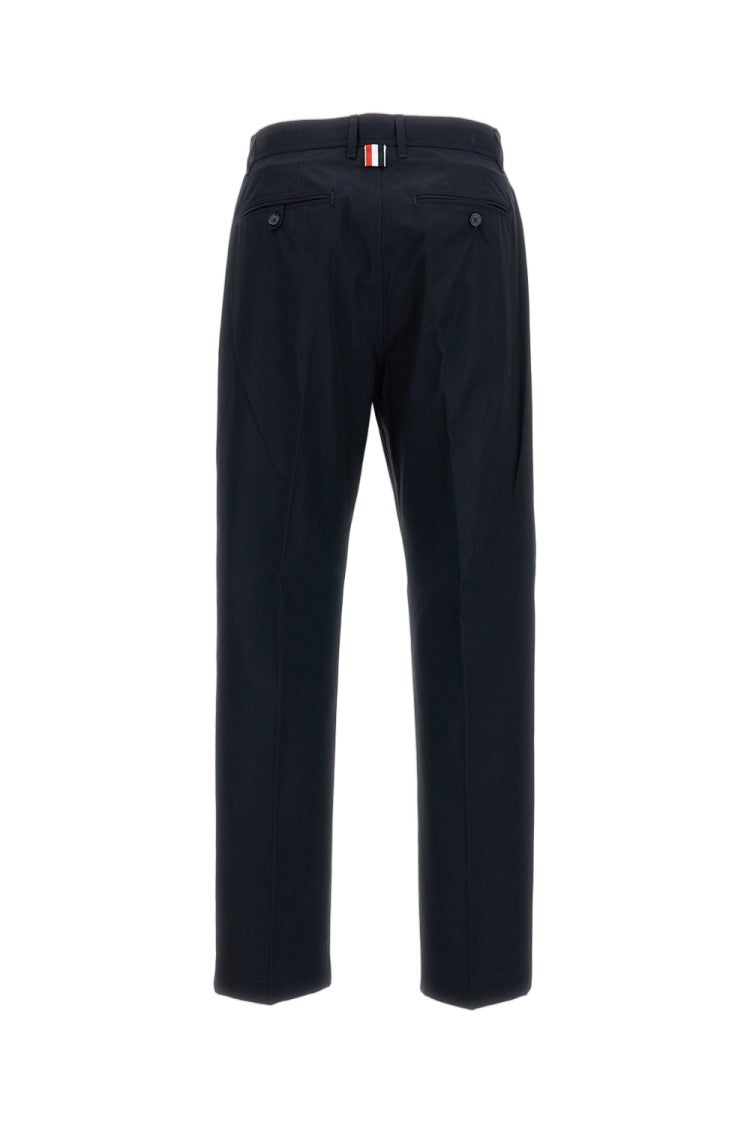 Thom Browne Blue Tailored Tapered-Leg Cotton Gabardine Chino Pants