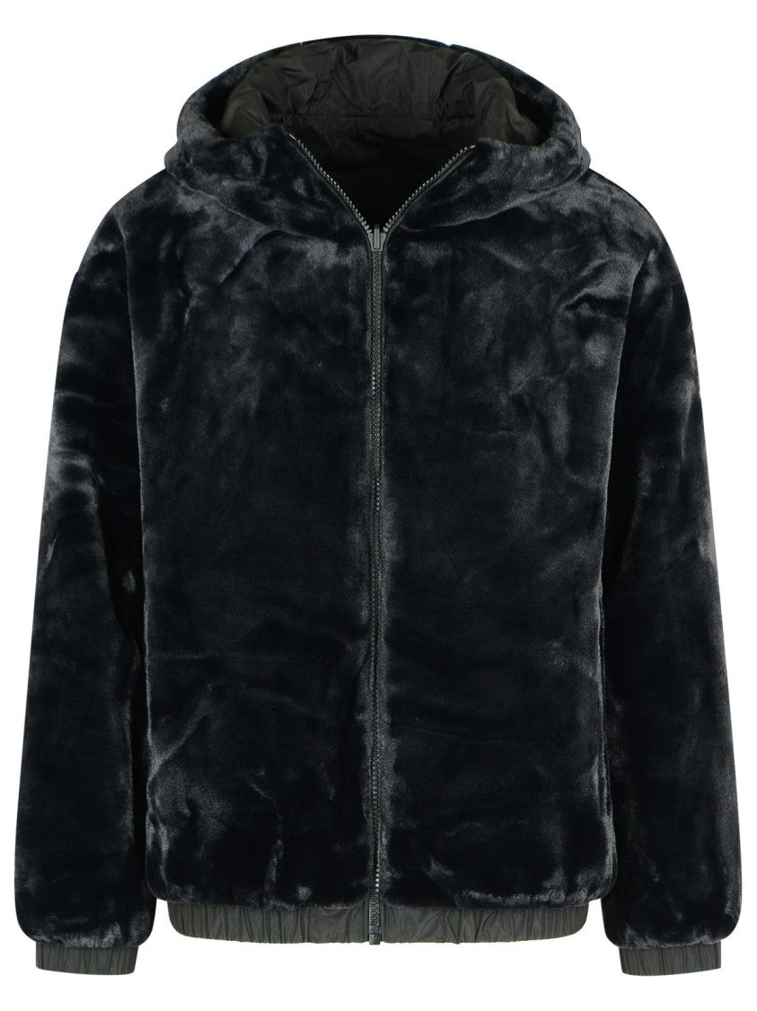 Moose Knuckles 'Border Bunny' Reversible Black Polyester Sweatshirt