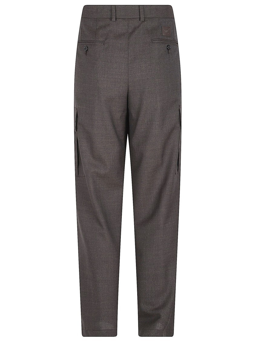 Dolce & Gabbana Straight-Leg Tailored Trousers With Textured Fabric