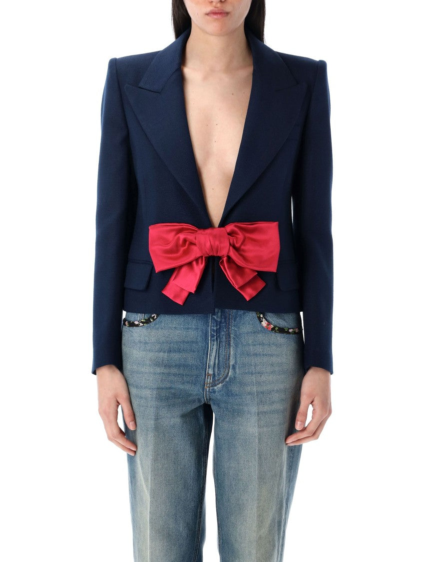 Valentino Garavani Cropped Jacket Bow