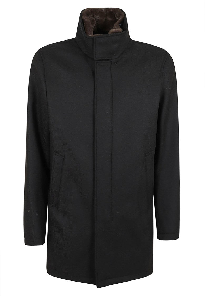 Herno Regular Fit Padded Coat With High Collar