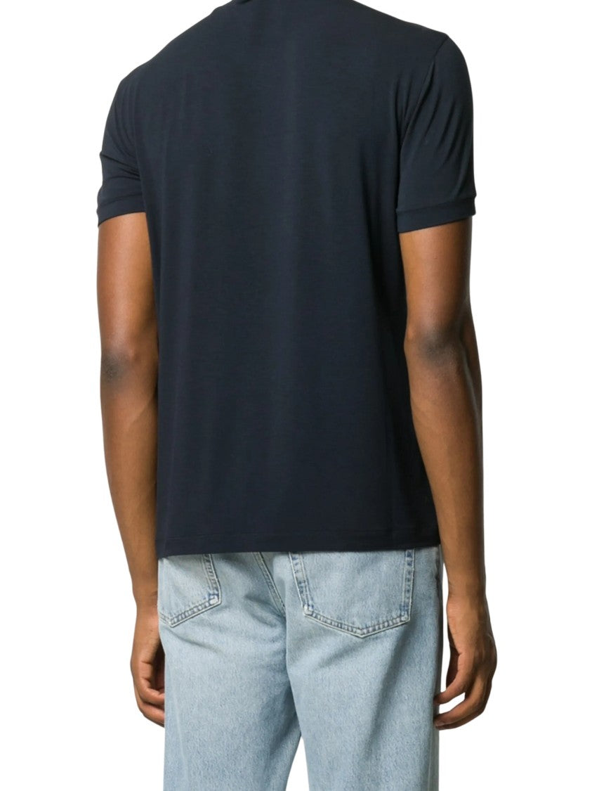 Giorgio Armani Signature Logo Crewneck Cotton T-Shirt