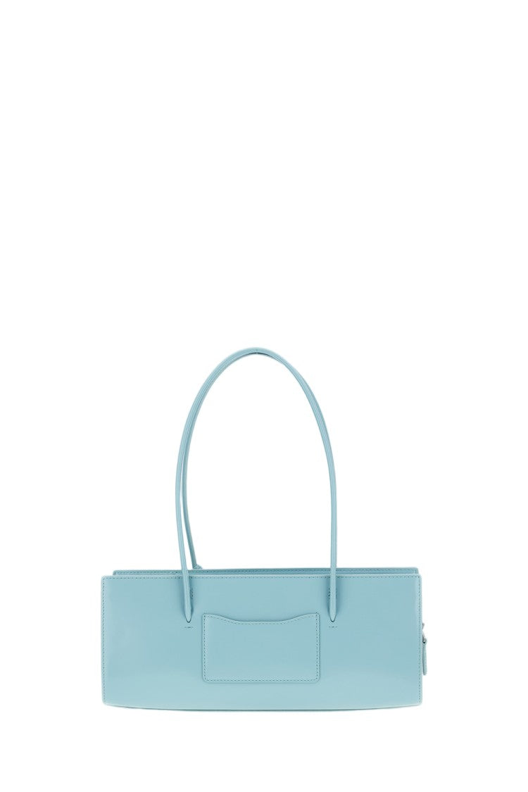 Marc Jacobs Brushed Leather Shoulder Bag With Magnetic Closure And Elegant Charm