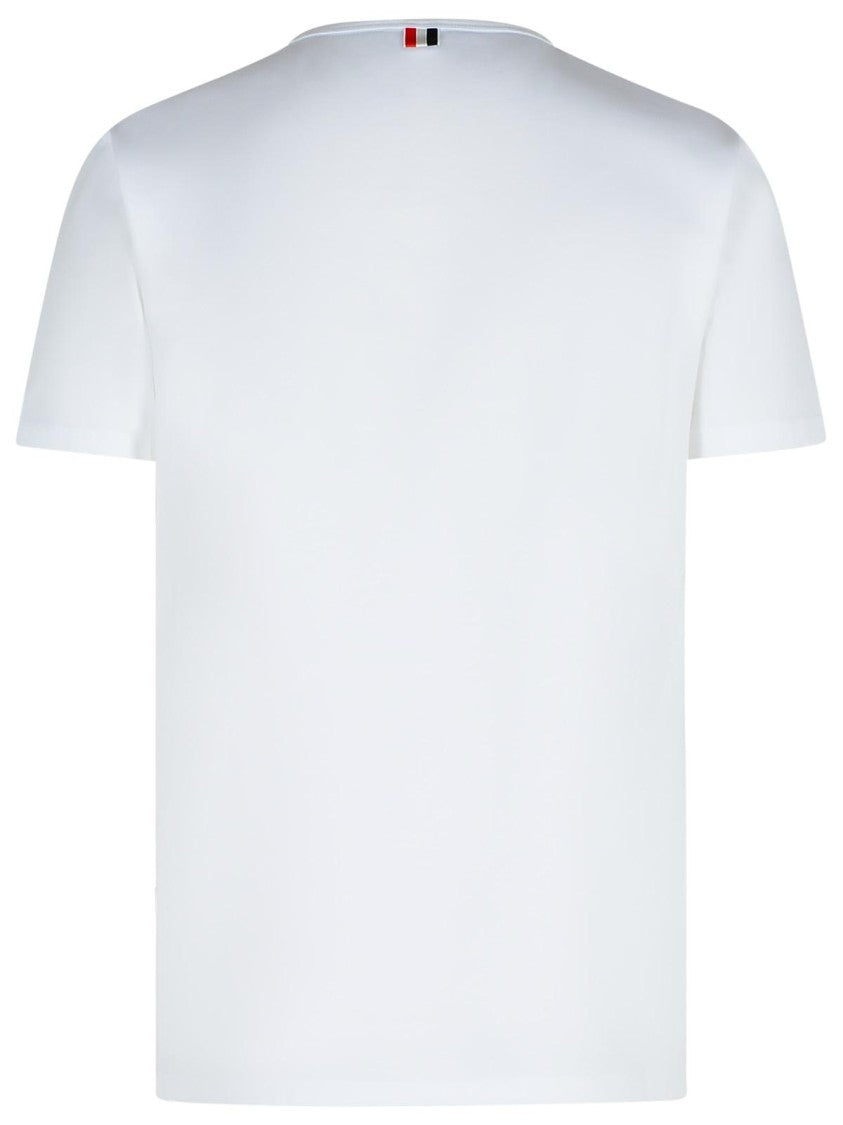 Thom Browne 'Rwb' White Cotton T-Shirt