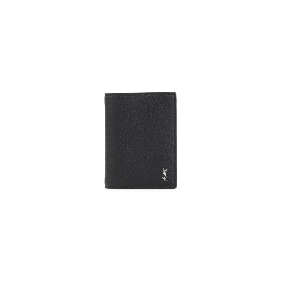 Saint Laurent Compact Textured Calf Leather Wallet