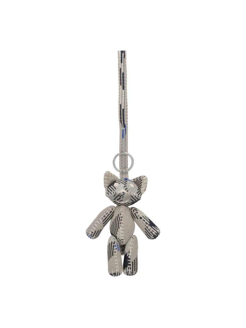 Burberry Fox Keychain Charm – Grey