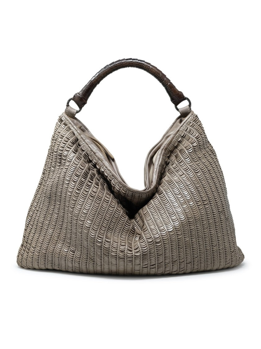 Reptile's House H354v54131 Lune Canapa Leather Handbag