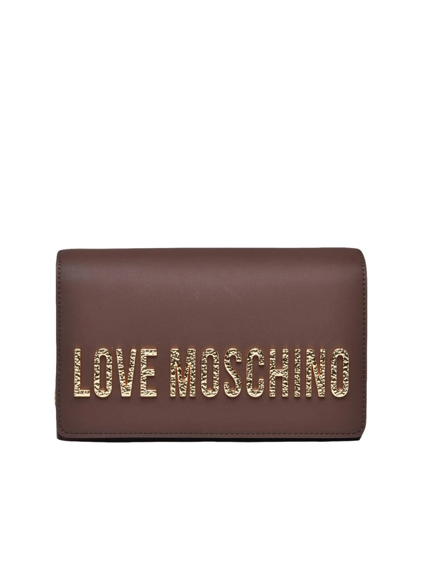 Love Moschino Brown Polyurethane Crossbody Bag