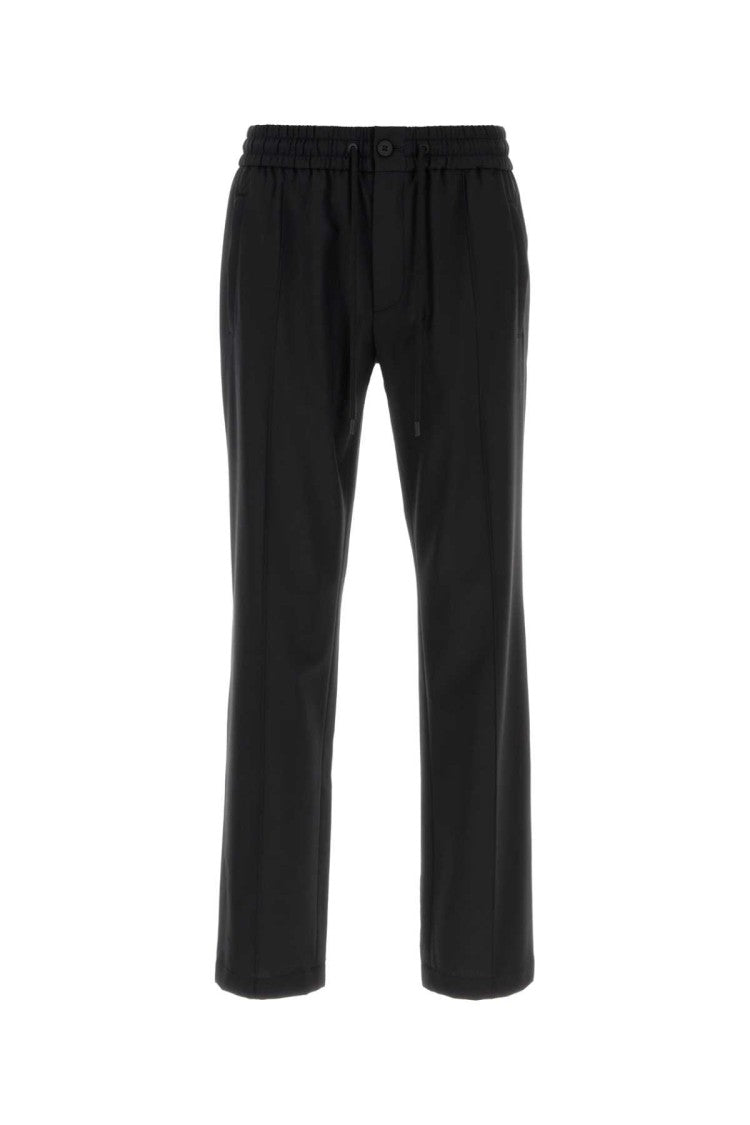 Dolce & Gabbana Black Stretch Wool Blend Pant