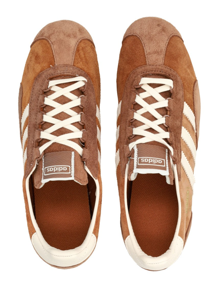 Adidas Suede Brown Sneakers With Cellular Heel Wedge And Retro Accents