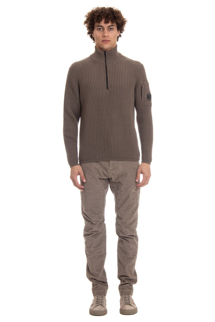 C.P. Company Half-Zip Wool Costa Inglese Sweater