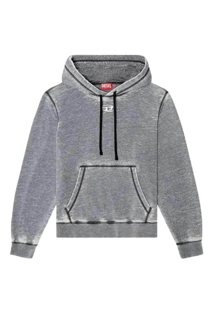 Diesel Relaxed Fit Grey Hoodie