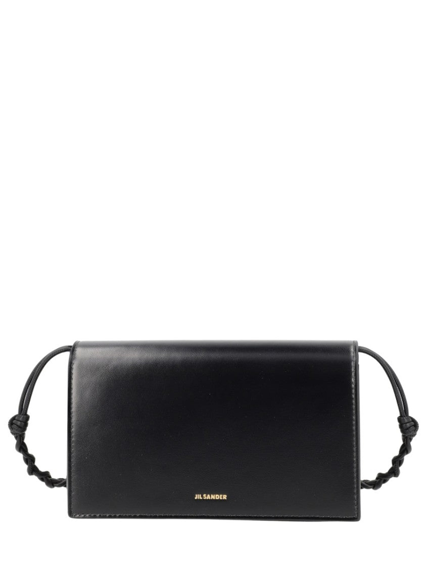 Jil Sander Tangle Rectangular Flap Leather Wallet