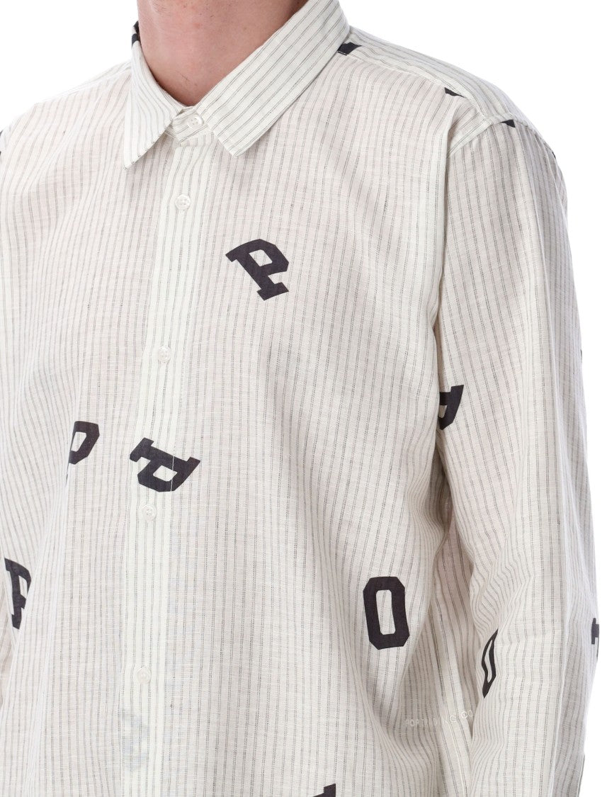Pop Trading Company Pop Letters Striped Shirt