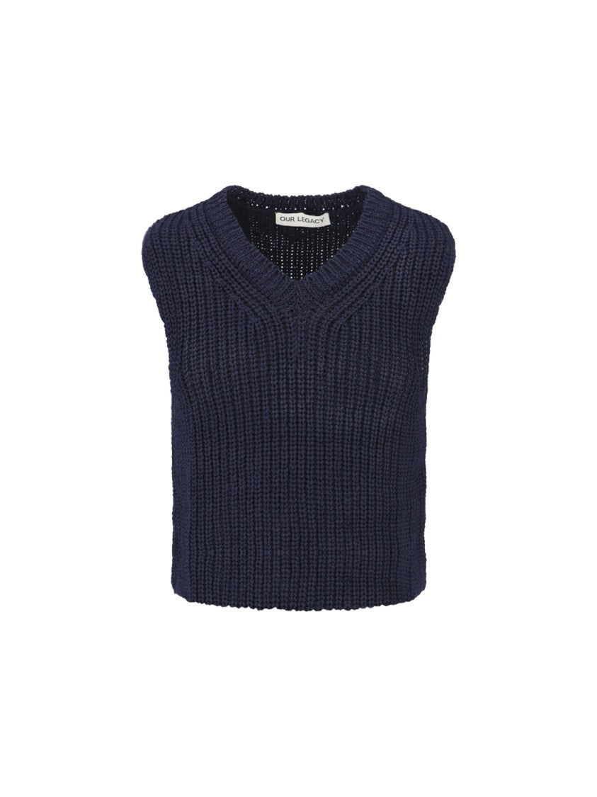 Our Legacy "Intact" Sleeveless Sweater – Blue