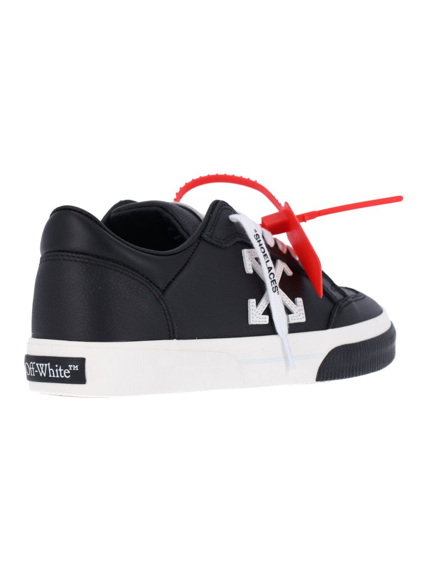Off-White Vulcanized Low Sneakers With Rounded Toe