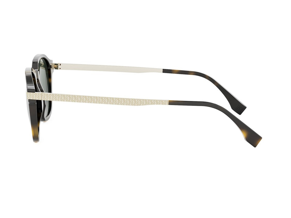 Fendi Fe40166i Bold Tortoiseshell Square Sunglasses