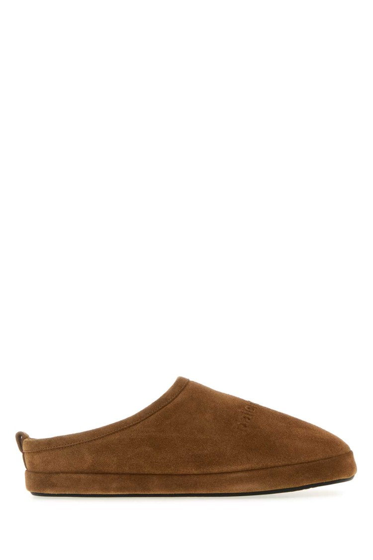 Balenciaga Caramel Suede Alaska Slippers