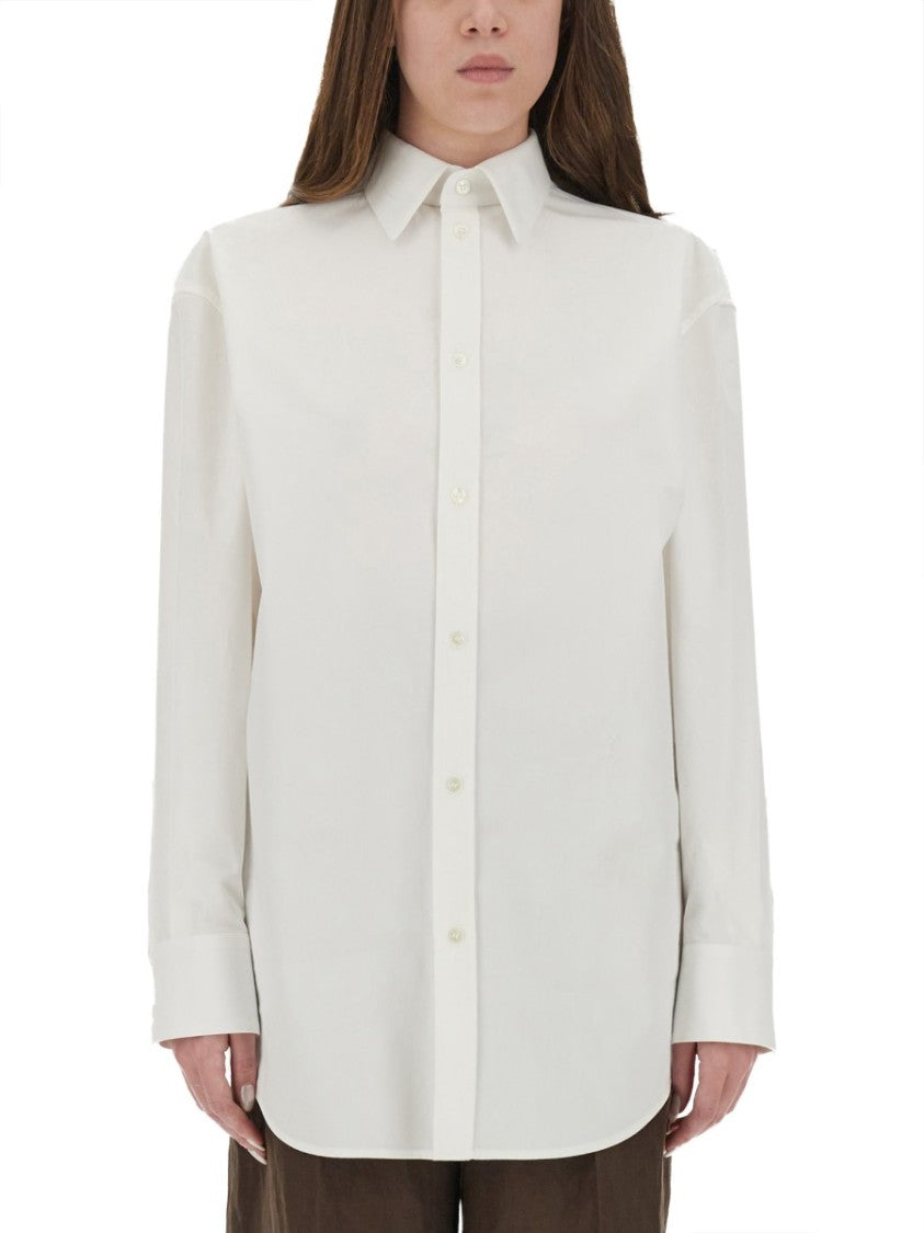 Saint Laurent Cassandre Cotton Poplin Shirt