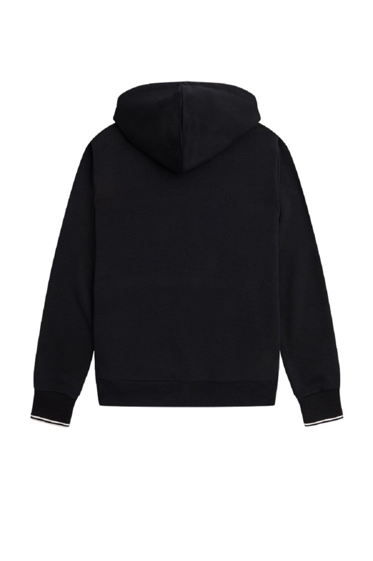 Fred Perry Cotton-Blend Hoodie With Curly Back Detail