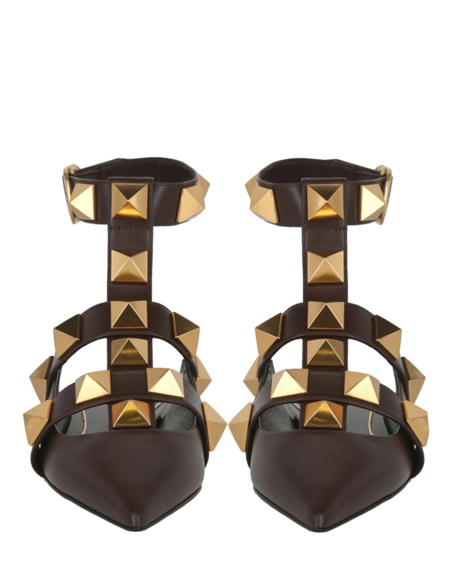 Valentino Roman Stud Ballerina Shoes
