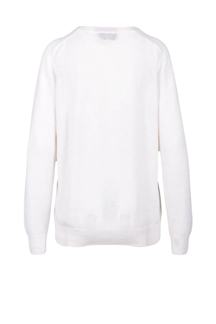 Wild Cashmere 100% Cashmere Sweater - White