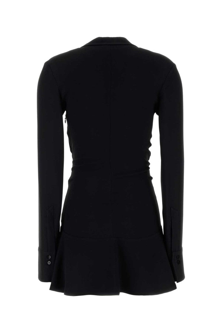 The Attico Black Cady Mini Dress