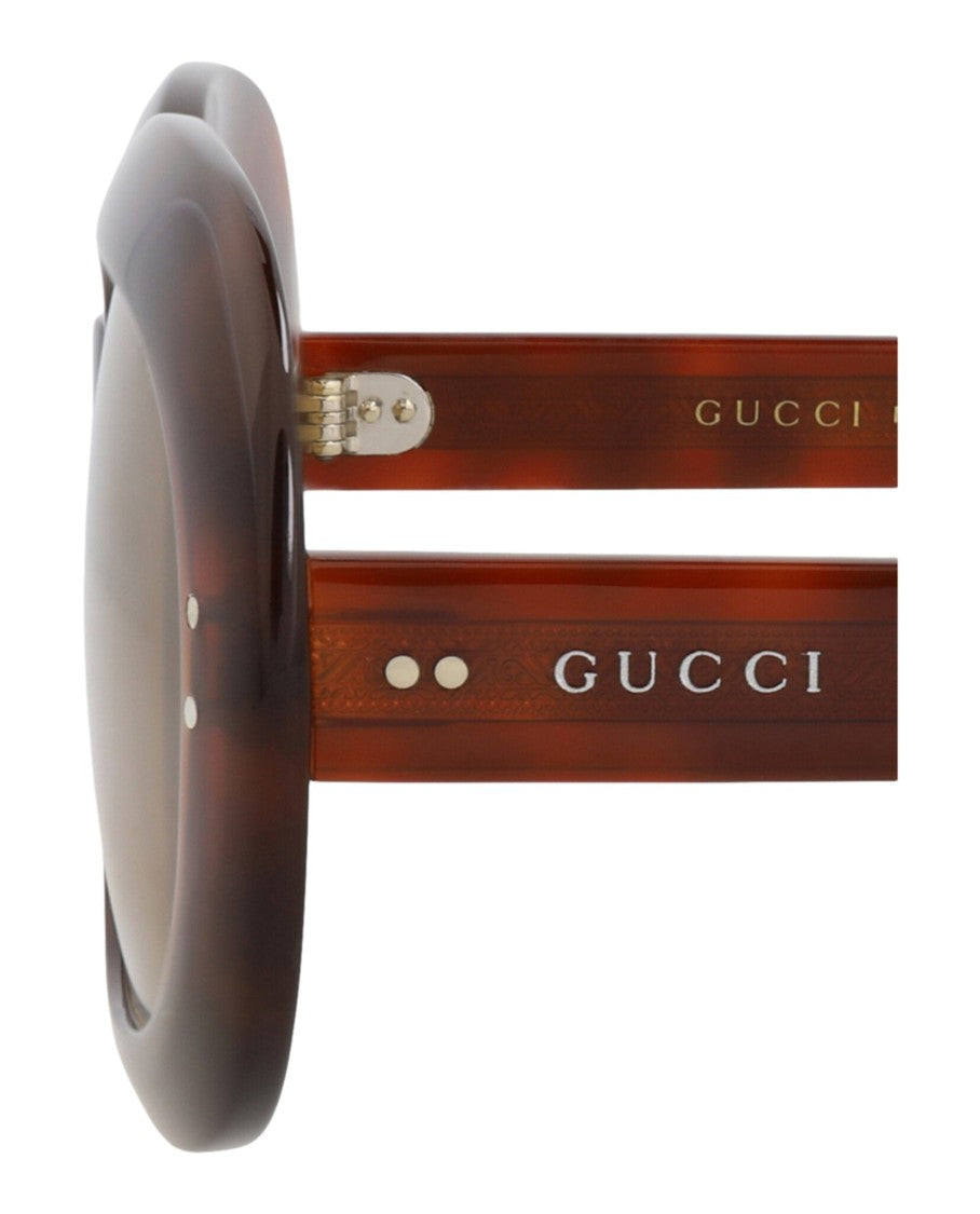 Gucci Round-Frame Acetate Sunglasses