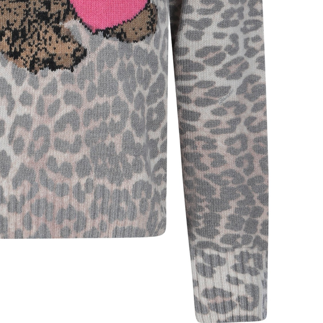 Ganni Leopard Print Knit Sweater