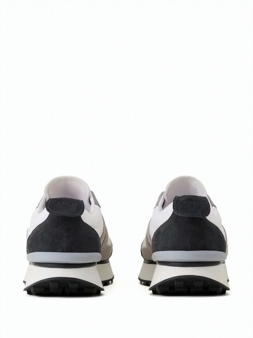 Lanvin Low-Profile Sneaker With Calfskin Leather Overlays