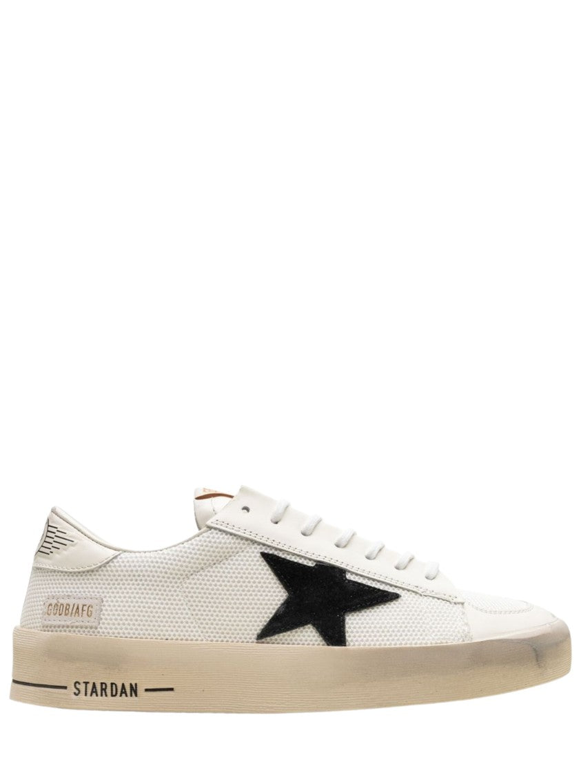 Golden Goose Black Perforated Upper Winged Emblem Low-Top Sneakers
