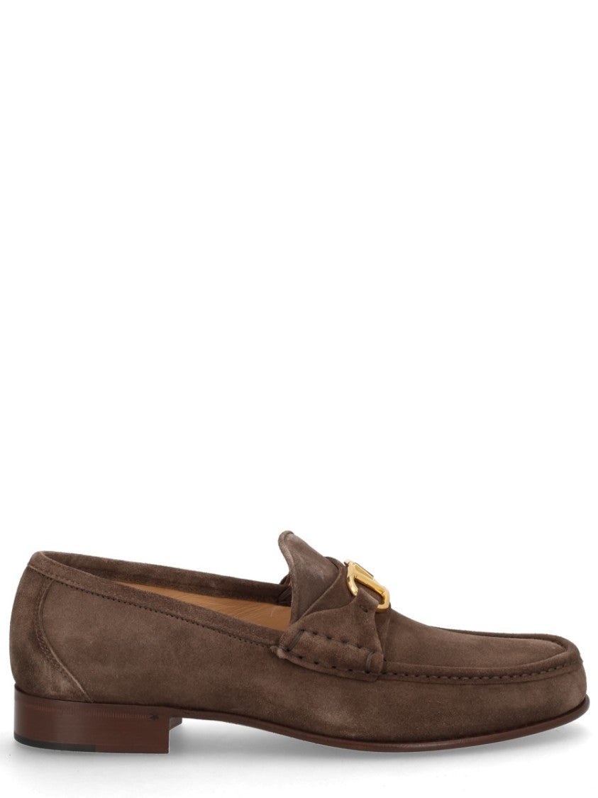Valentino Garavani Vlogo Signature Stitched Leather Loafers