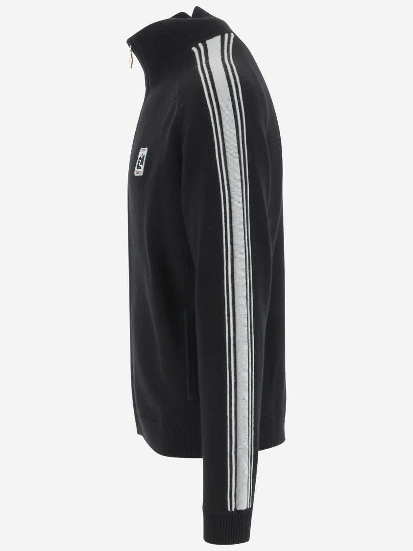 Casablanca High Neck Merino Wool Sweatshirt