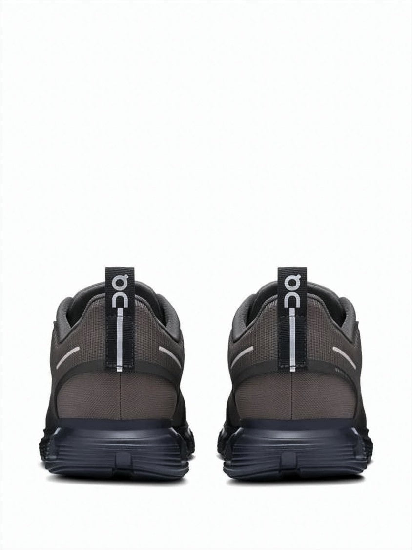 On Running Breathable Black Sneakers With Tpu Overlays