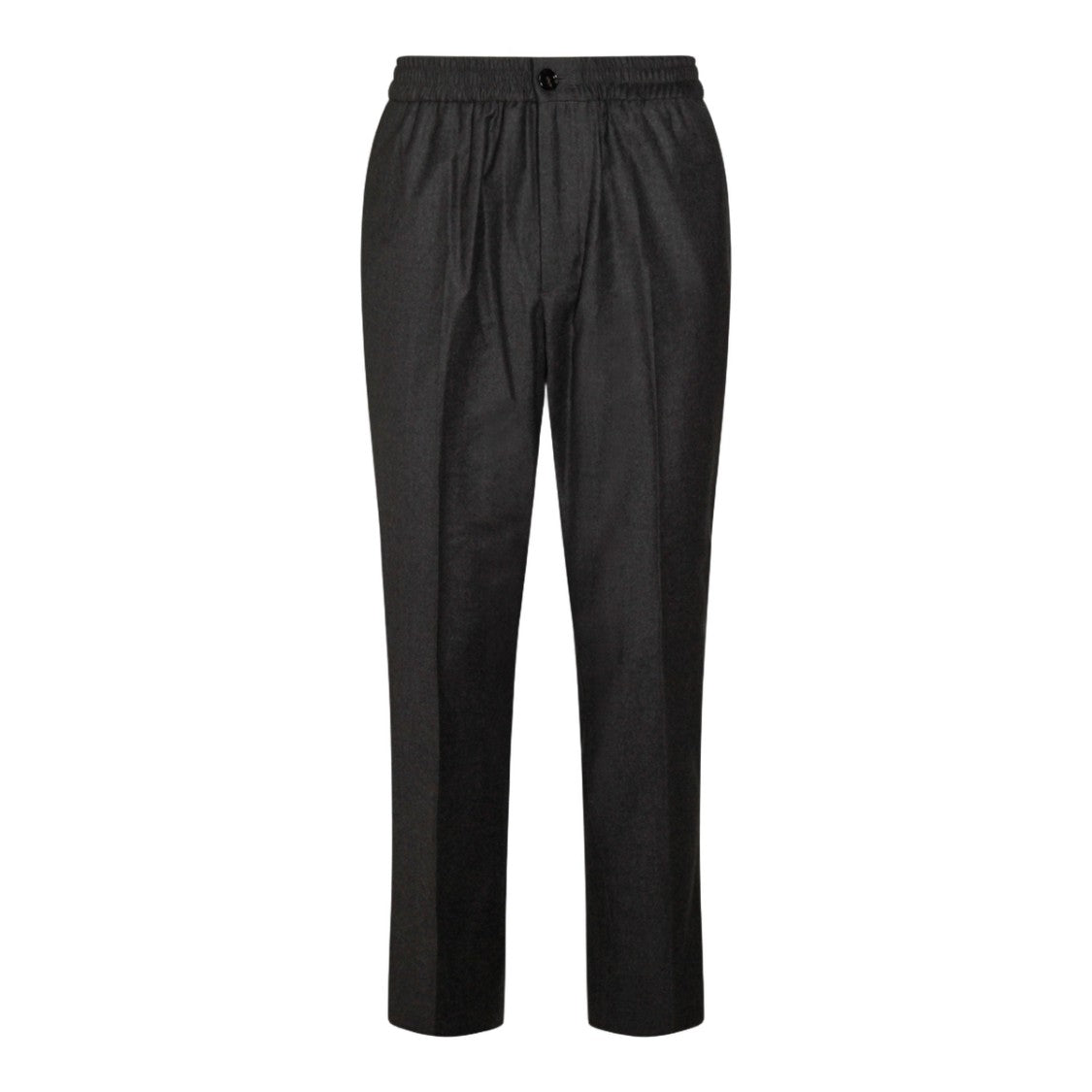 Ami Paris Straight-Leg Tailored Trousers With Elastic Waistband