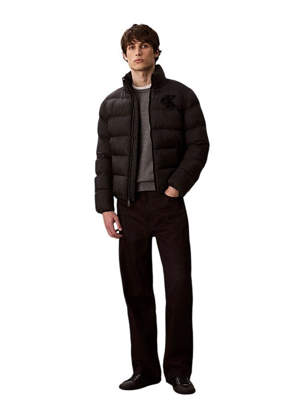 Calvin Klein Padded Waterproof Coat With Monogram Detail