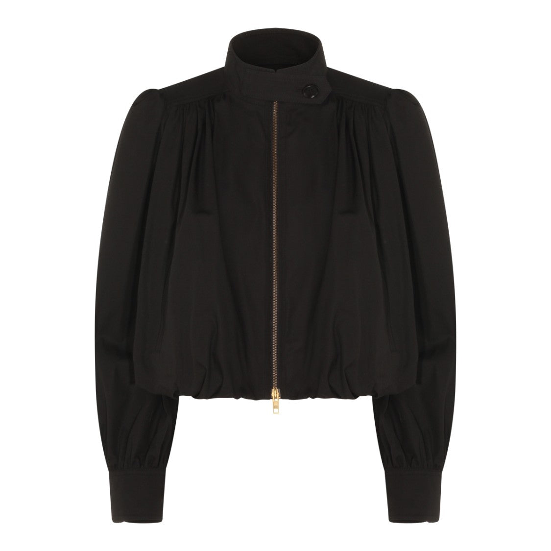 Chloé High Neck Oversized Black Jacket