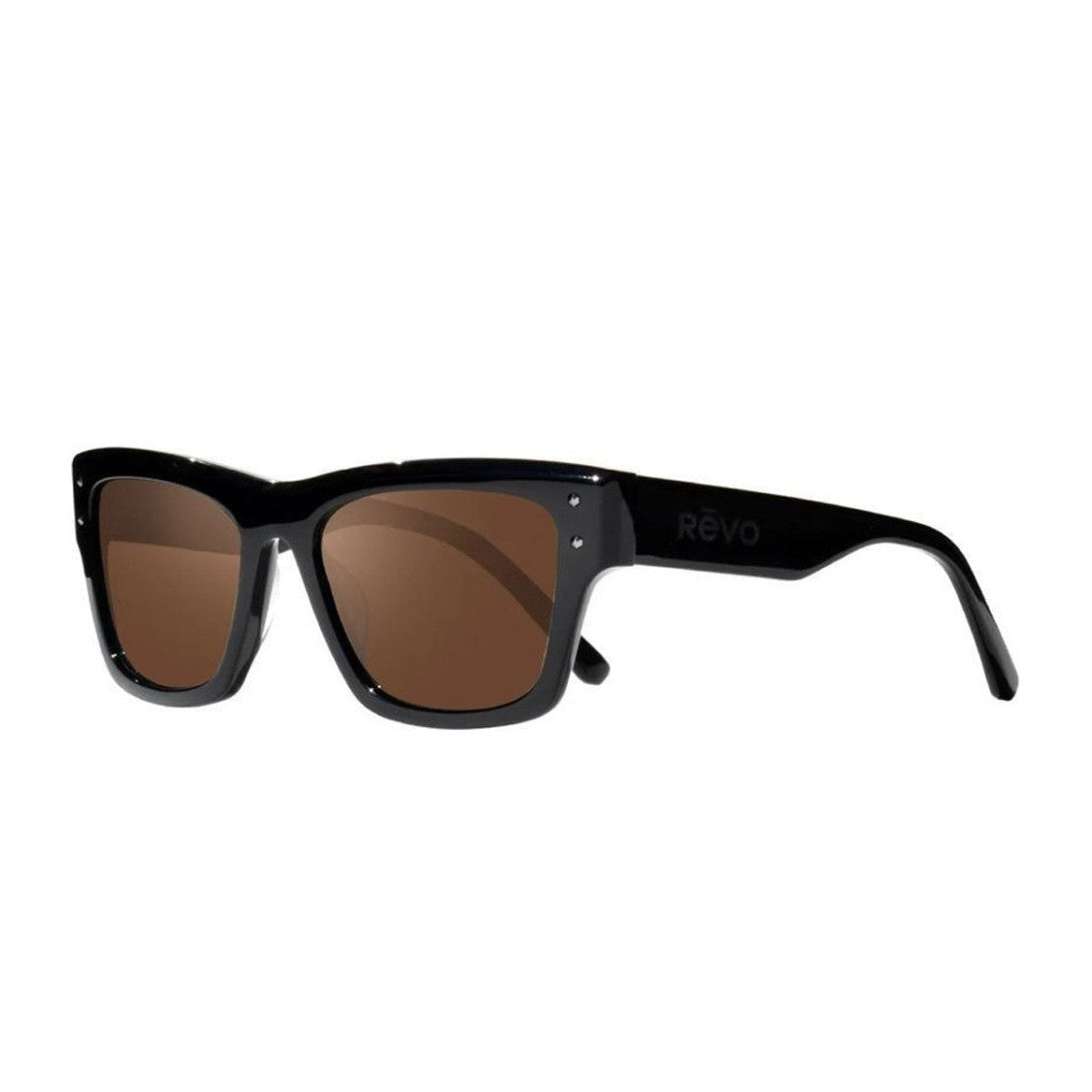 Revo Black Re1241 Indigo Bio-Acetate Square Sunglasses