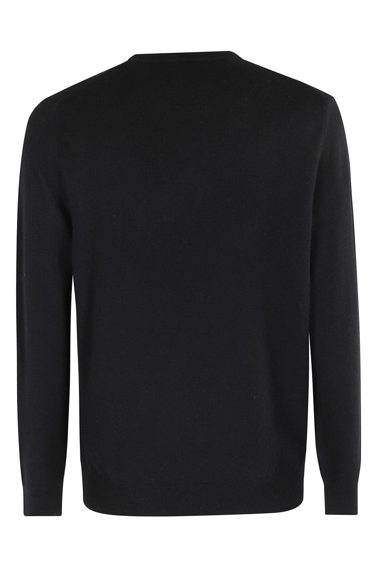 Polo Ralph Lauren Crew Neck Black Wool Sweater