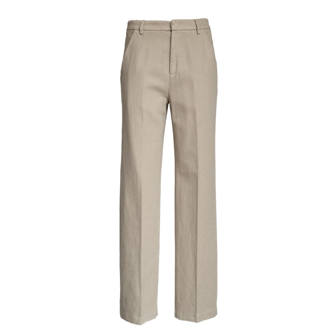 Dondup Reina Wide-Leg Cotton Casual Pants