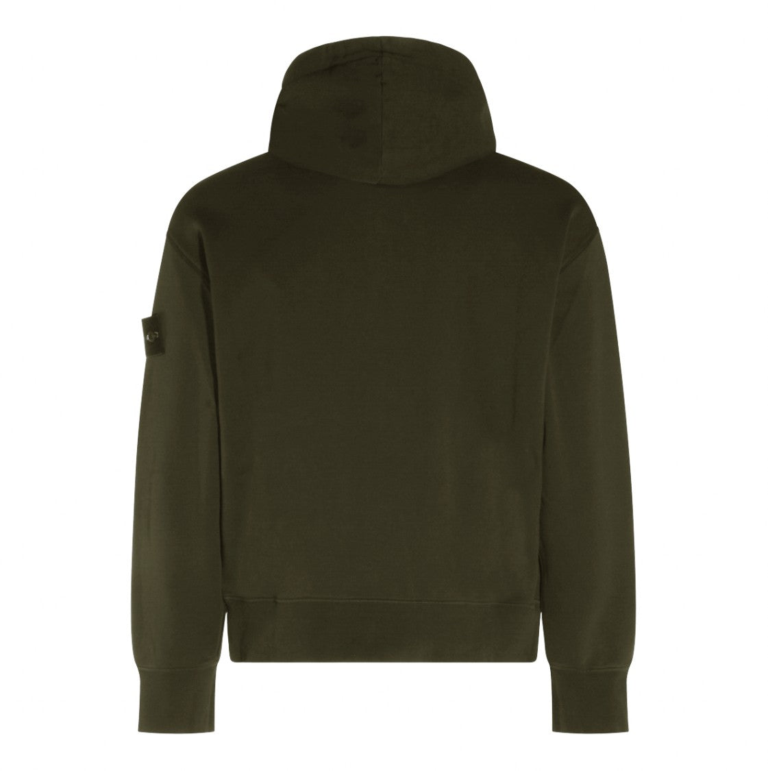 Stone Island Hooded Zip-Up Patch Sweater