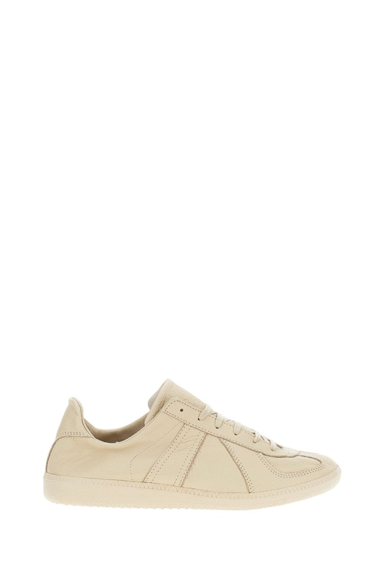 Kaptain Sunshine Beige Ks Unlined Leather Sneakers