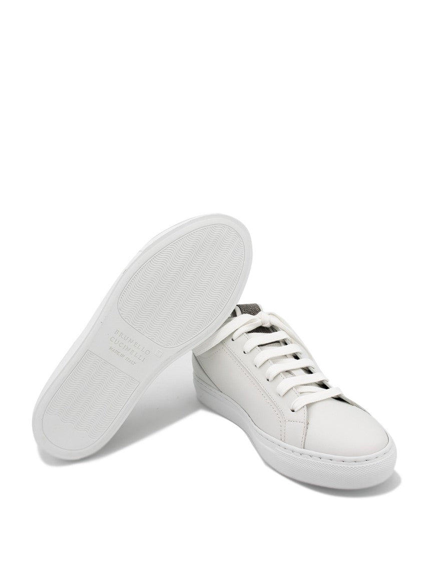 Brunello Cucinelli White Leather Sneakers
